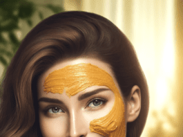 Beautiful woman with Face Pack