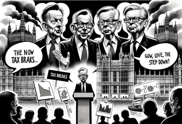 UK Editorial Cartoon Political Turmoil