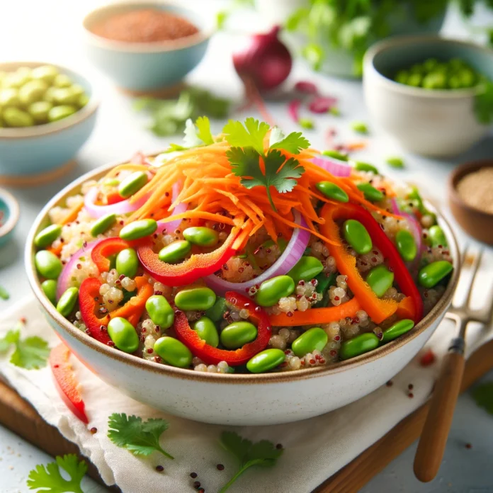 Vegan Rainbow Quinoa Salad Vegan Rainbow Quinoa Salad