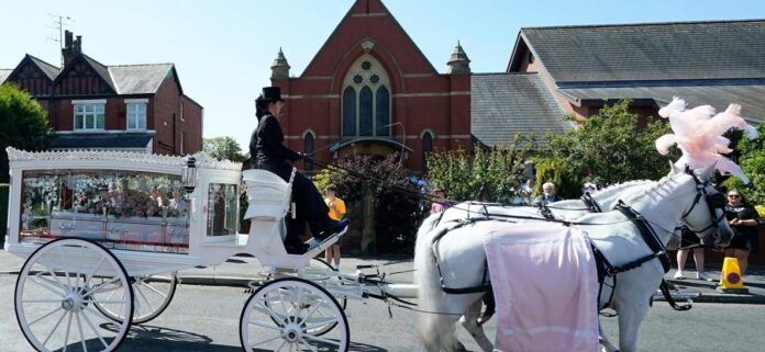 Funeral service for youngest victim Southport victim's funeral service